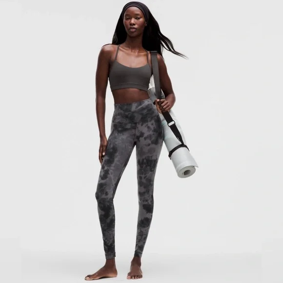 Diamond Dye Pitch Grey Graphite Grey  28” Lululemon align high rise leggings nwt - Picture 6 of 9